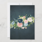 Diamond prinses jurk waterverf chique quinceanera kaart (Achterkant)