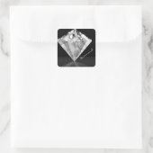 Diamond Print Vierkante Sticker (Tas)