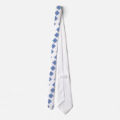 Diamond Quilt in blauw en Paars Stropdas (Achterkant)