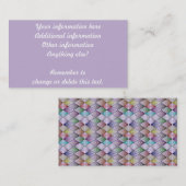 Diamond Quilt Pattern - Aangepaste Visitekaartjes (Voorkant / Achterkant)