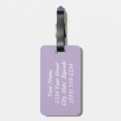 Diamond Quilt Pattern Custom Bagagelabel (Achterkant verticaal)