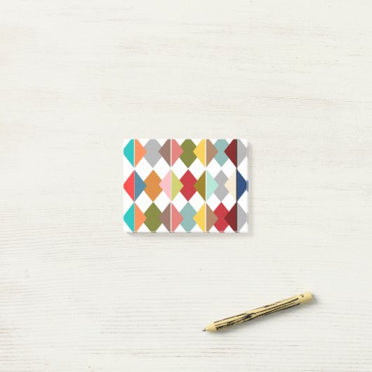Diamond Quilt Post-it® Notes (Op bureau)
