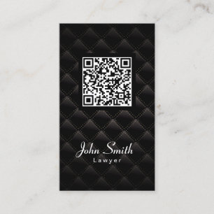Diamond Quilt QR Code Lawyer Visitekaartje