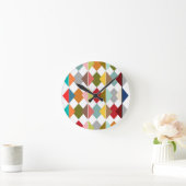 Diamond Quilt Ronde Klok (Huis)