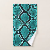 Diamond Rattlesnake Snake Skin aqua Handdoek (Handdoek)