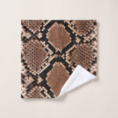 Diamond Rattlesnake Snake Skin Bad Handdoek (Wasdoekje)
