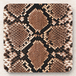 Diamond Rattlesnake Snake Skin Bier Onderzetter