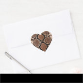Diamond Rattlesnake Snake Skin Hart Sticker (Envelop)