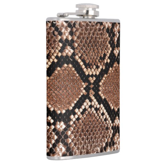 Diamond Rattlesnake Snake Skin Heupfles (Rechts)