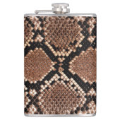 Diamond Rattlesnake Snake Skin Heupfles (Voorkant)