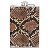 Diamond Rattlesnake Snake Skin Heupfles (Achterkant)