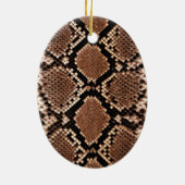 Diamond Rattlesnake Snake Skin Keramisch Ornament (Achterkant)