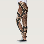 Diamond Rattlesnake Snake Skin Leggings (Links)