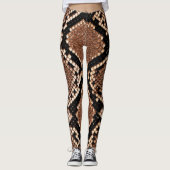 Diamond Rattlesnake Snake Skin Leggings (Voorkant)