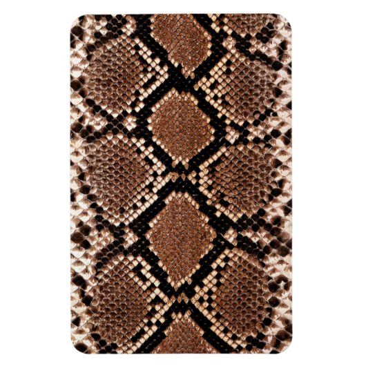 Diamond Rattlesnake Snake Skin Magneet (Verticaal)