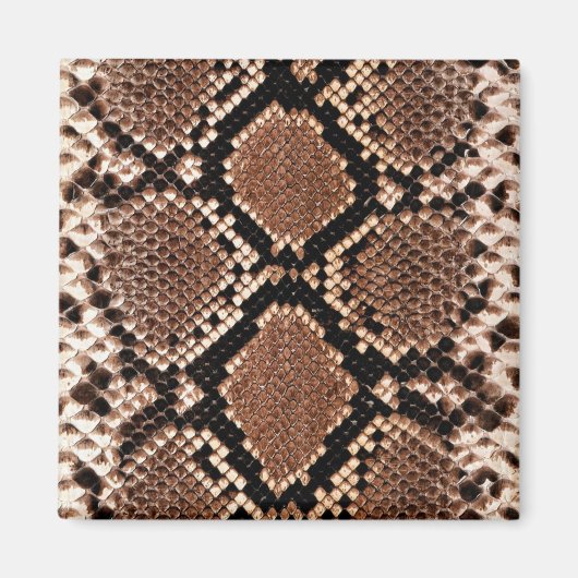 Diamond Rattlesnake Snake Skin Magneet (Voorkant)