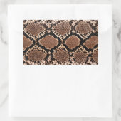 Diamond Rattlesnake Snake Skin Rechthoekige Sticker (Tas)