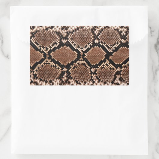 Diamond Rattlesnake Snake Skin Rechthoekige Sticker (Tas)