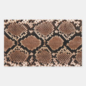 Diamond Rattlesnake Snake Skin Rechthoekige Sticker (Voorkant)