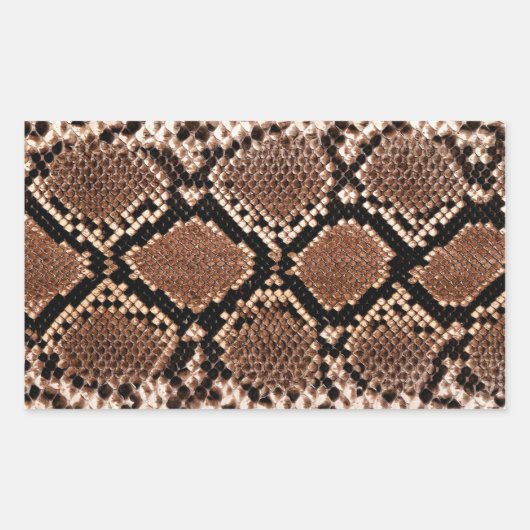 Diamond Rattlesnake Snake Skin Rechthoekige Sticker (Voorkant)