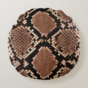 Diamond Rattlesnake Snake Skin Rond Kussen