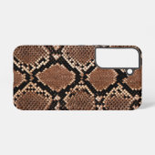 Diamond Rattlesnake Snake Skin Samsung Galaxy Hoesje (Achterkant horizontaal)