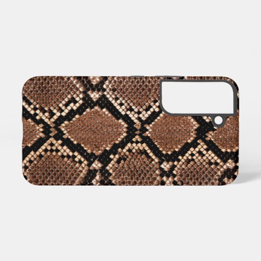 Diamond Rattlesnake Snake Skin Samsung Galaxy Hoesje (Achterkant horizontaal)