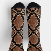 Diamond Rattlesnake Snake Skin Sokken (Top)