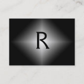 DIAMOND-REFLECTIES, zwart-wit grijs Visitekaartje (Achterkant)