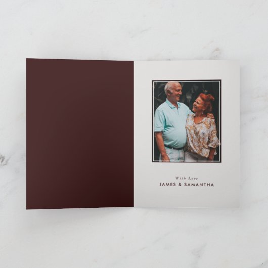 Diamond Ribbon 60 jaar Jubileum Bedankt Kaart (Binnen)