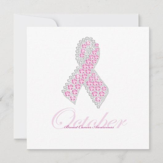 Diamond Ribbon Invitation Square Kaart (Voorkant)