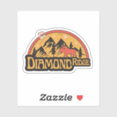 Diamond Ridge, Alaska Sticker (Vel)