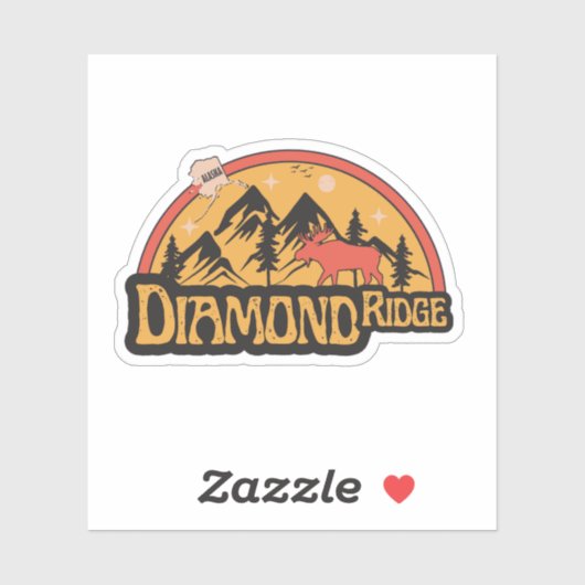Diamond Ridge, Alaska Sticker (Vel)