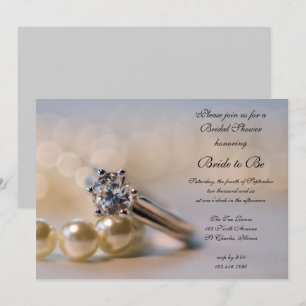 Diamond Ring and Pearls Vrijgezellenfeest Kaart