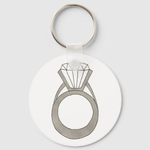 Diamond Ring Bling Jewelry Bride Wedding Sleutelha Sleutelhanger