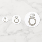 Diamond Ring Bling Verloving Wedding Fashionista Confetti (Achterkanten)