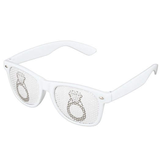 Diamond Ring Bling Verloving Wedding Fashionista Retro Zonnebril (Gekanteld)