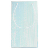 Diamond Ring, Blue Waterverf Flowers Klein Cadeauzakje (Achterkant)