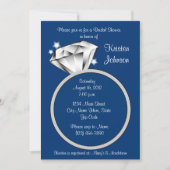 Diamond Ring Bridal Shower - Uitnodiging - Royal B (Voorkant)