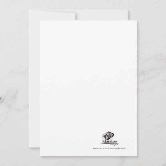 Diamond Ring Bridal Shower - Uitnodiging - Royal B (Achterkant)