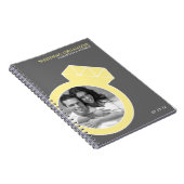 Diamond Ring Custom Photo Wedding Organizer Notitieboek (Rechterzijde)