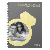 Diamond Ring Custom Photo Wedding Organizer Notitieboek (Voorkant)