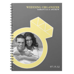 Diamond Ring Custom Photo Wedding Organizer Notitieboek