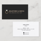 Diamond Ring Fine Jewelers Visitekaartje (Voorkant / Achterkant)