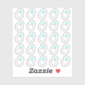 Diamond Ring Herinnering Trouw Verlovingsplanner Sticker (Vel)