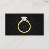 Diamond Ring on Black Visitekaartje (Achterkant)