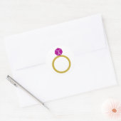 Diamond ring ronde sticker (Envelop)