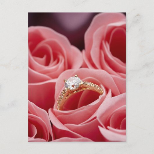 Diamond Ring Rozen Briefkaart (Voorkant)