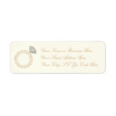 Diamond Ring Typografie Retouradres Labels (Voorkant)
