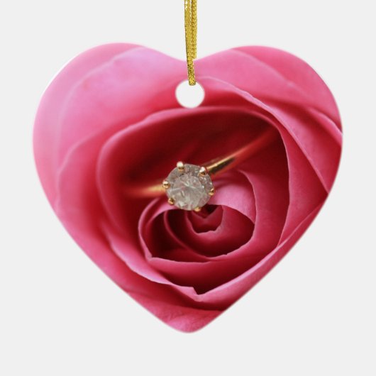 Diamond Ring-versiering Keramisch Ornament (Voorkant)